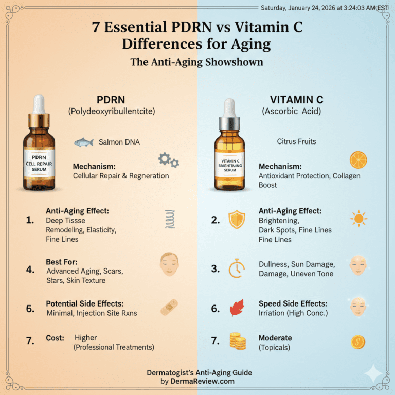 7 Essential PDRN vs Vitamin C Differences for Aging.