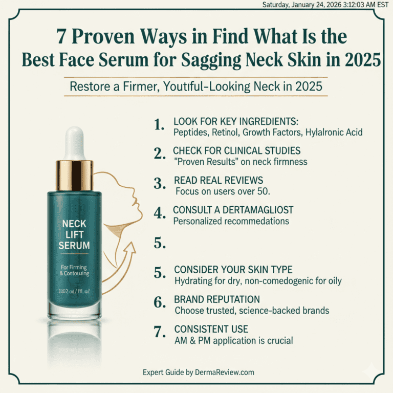7 Proven Ways to Find What Is the Best Face Serum for Sagging Neck Skin in 2025.