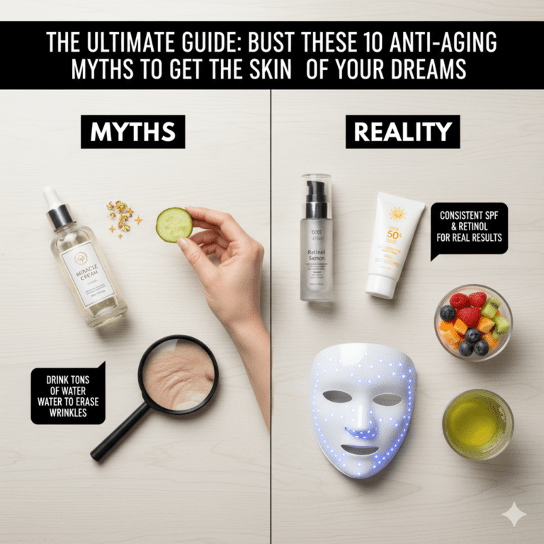 The Ultimate Guide: Bust These 10 Anti-Aging Myths to Get the Skin of Your Dreams.