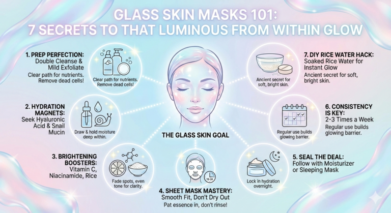 Glass Skin Masks 101: 7 Secrets to That Luminous from Within Glow.