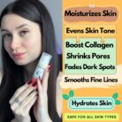 Trendy Blends 18% Vitamin C Serum bottle with Niacinamide and Hyaluronic Acid for skin brightening and anti-aging.