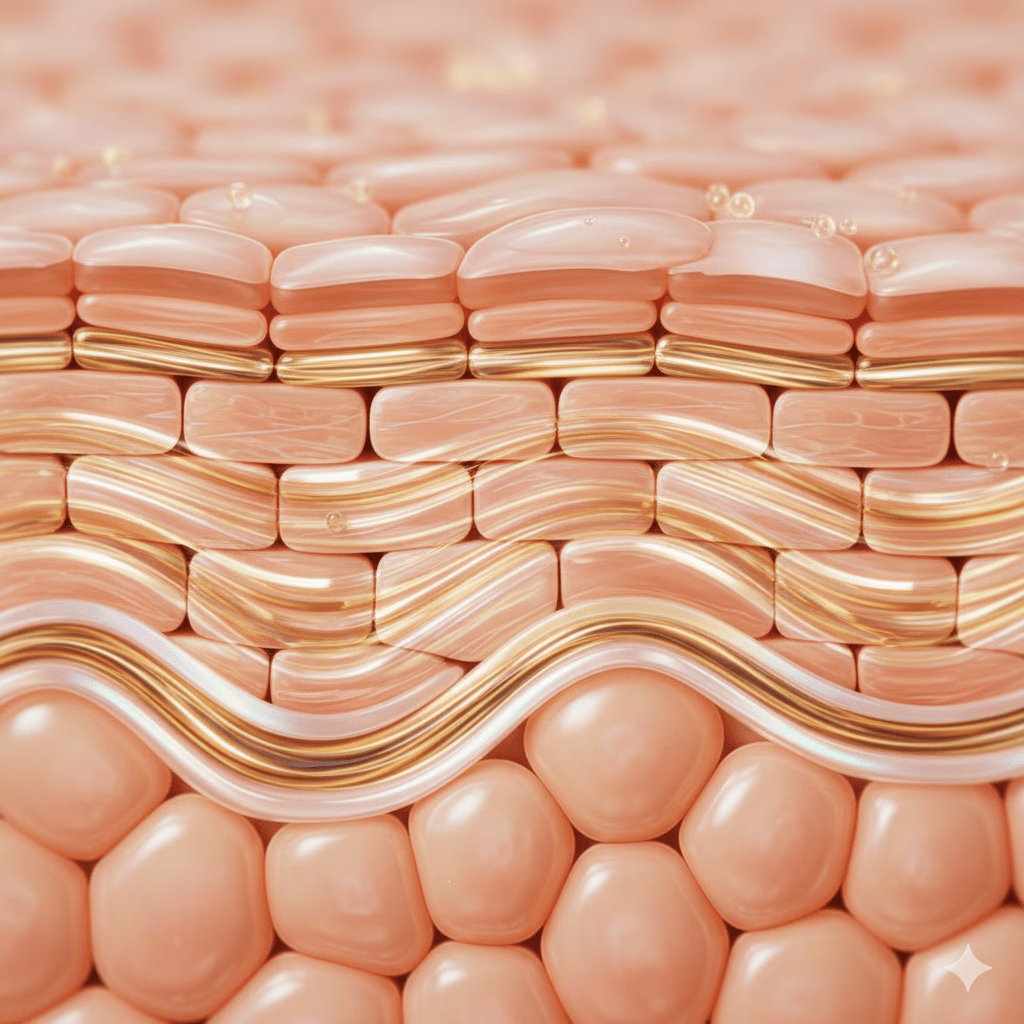 Damaged Skin Barrier 
Flat lay of three minimalist skincare products (Ceramide Barrier Serum, Skinimalist Repair Cream, Minimalist SPF 30) on a white marble background, symbolizing a clean, simple skin barrier repair routine.