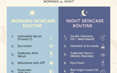 7 Vital Steps: Morning vs Night Skincare Routine for Mature Skin. details and resources